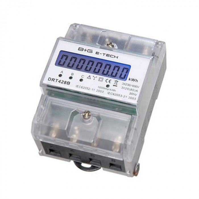 Compteur Energie 80A Triphasé