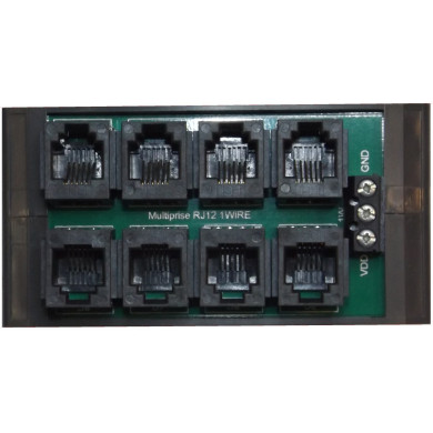 Multiprise RJ12 rail DIN