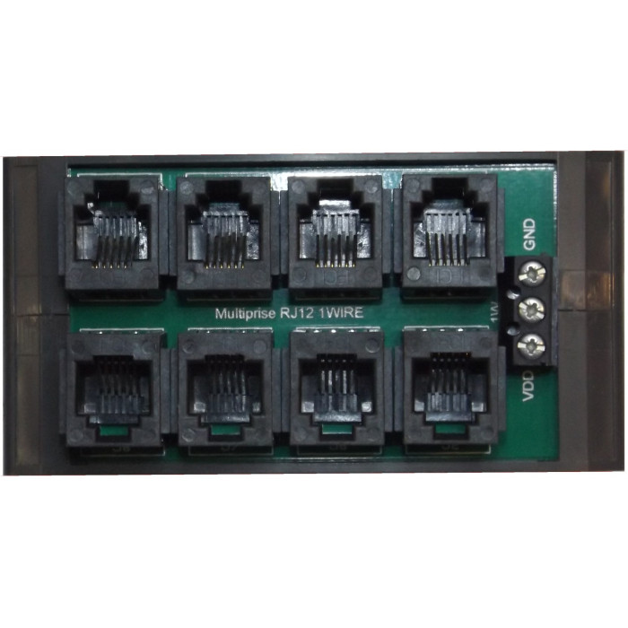 Multiprise RJ12 rail DIN