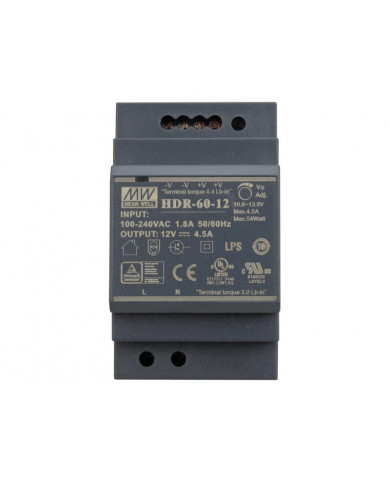 Alimentation 12VDC 4,5A rail DIN Alimentation 12VDC 4,5A rail DIN