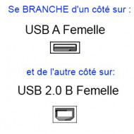 Cable USB B